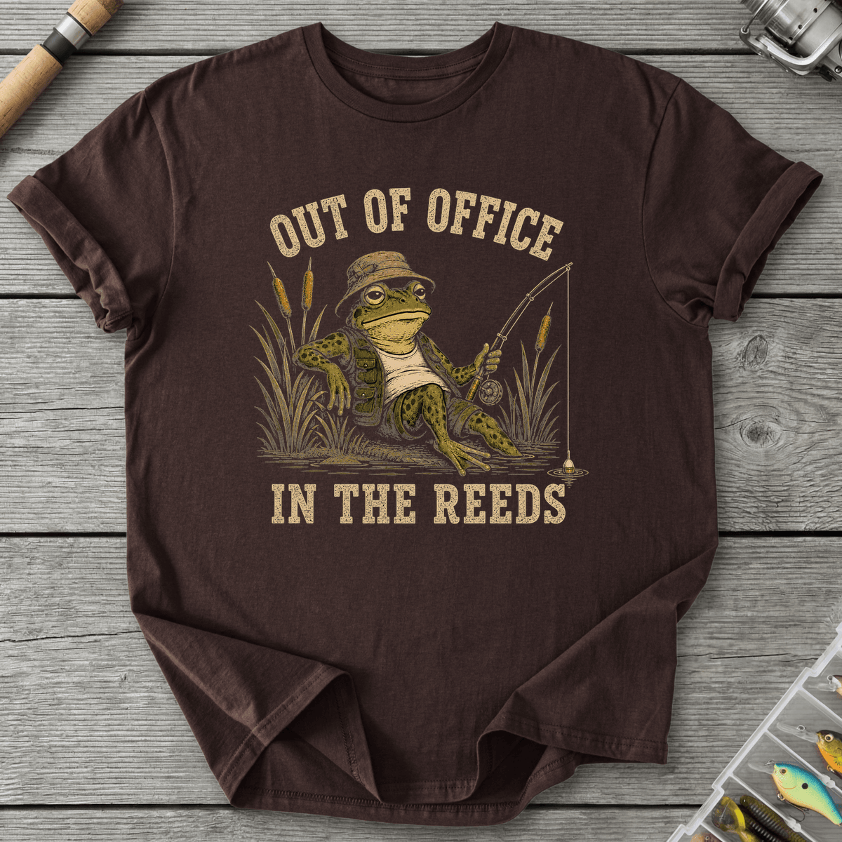 In the Reeds T-Shirt in Dark Chocolate | River Giants Club