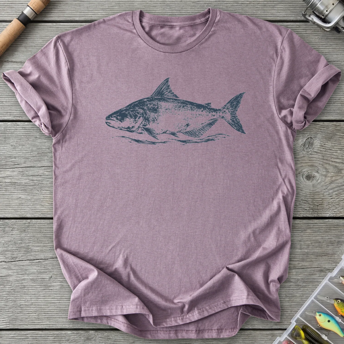 Indigo Mekong Giant Catfish T-Shirt in Paragon | River Giants Club