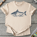 Indigo Mekong Giant Catfish T-Shirt in Sand | River Giants Club