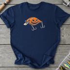 Jack O Lantern Crankbait T-Shirt in Navy | River Giants Club