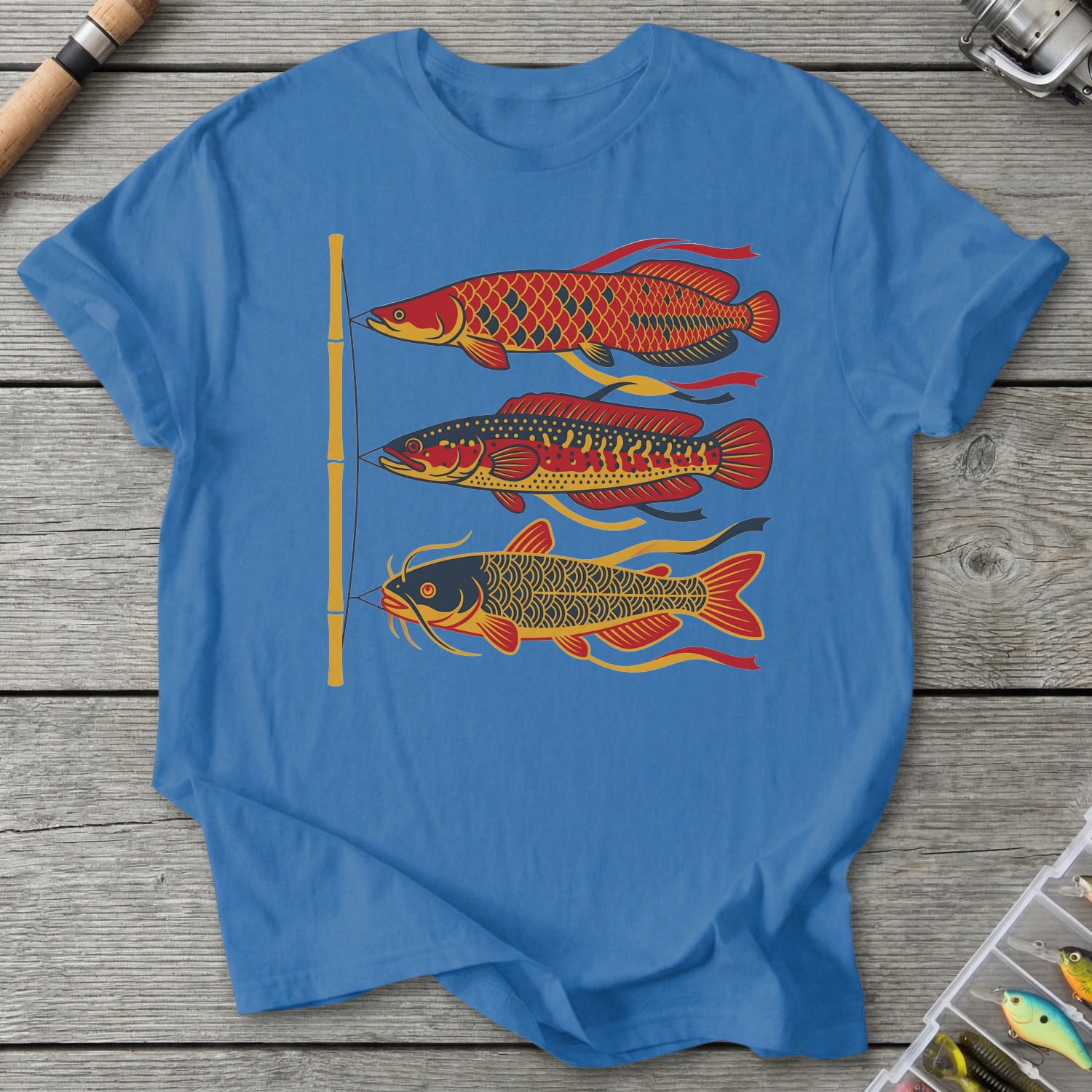 Japanese Windsocks River Giants T-Shirt in Iris | River Giants Club