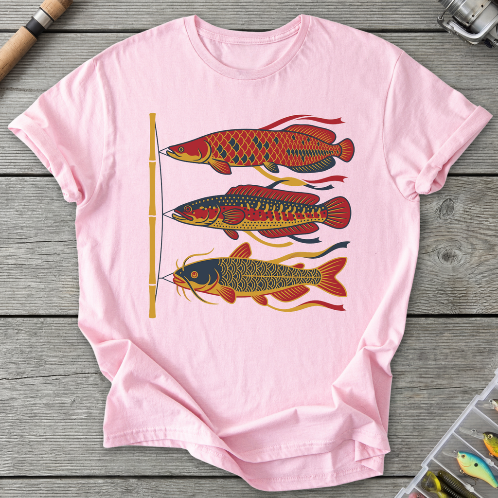 Japanese Windsocks River Giants T-Shirt in Light Pink | River Giants Club