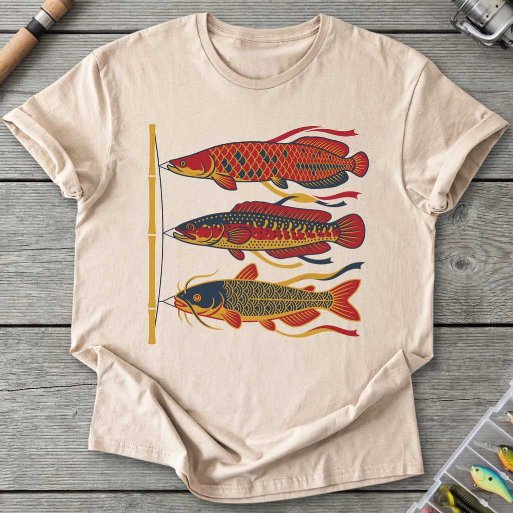 Japanese Windsocks River Giants T-Shirt in Sand | River Giants Club