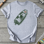 Jon Boat Fishing T-Shirt in Sport Grey | River Giants Club