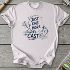 Just One More Cast Figure T-Shirt in Ice Grey | River Giants Club