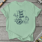 Just One More Cast Figure T-Shirt in Mint Green | River Giants Club