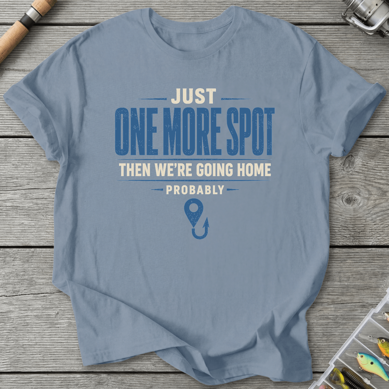 Just One More Spot T-Shirt in Stone Blue | River Giants Club