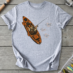 Kayak Angler Off Duty T-Shirt in Sport Grey | River Giants Club