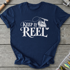 Keep It Reel T-Shirt in Navy | River Giants Club