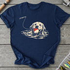Labrador Bobber Fetch T-Shirt in Navy | River Giants Club