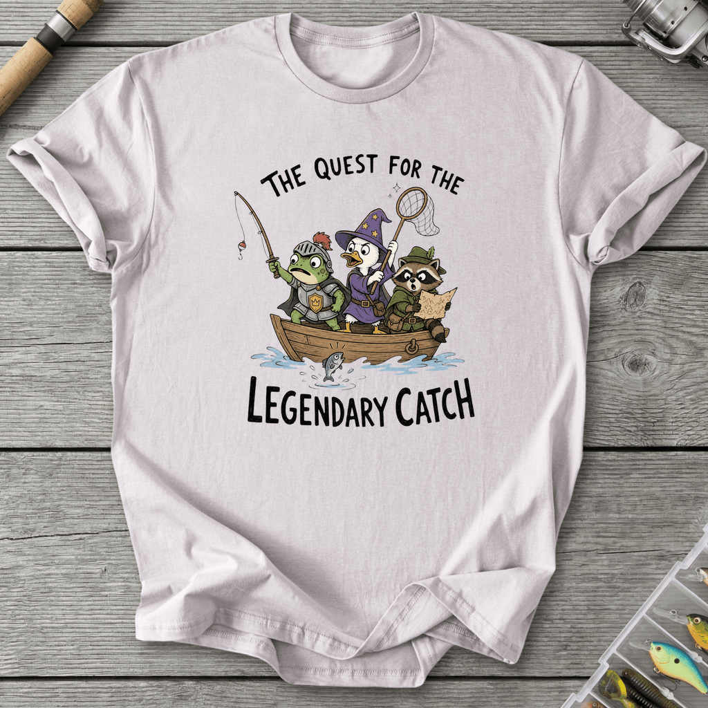 Legendary Catch Fantasy Fishing T-Shirt in Ice Grey | River Giants Club