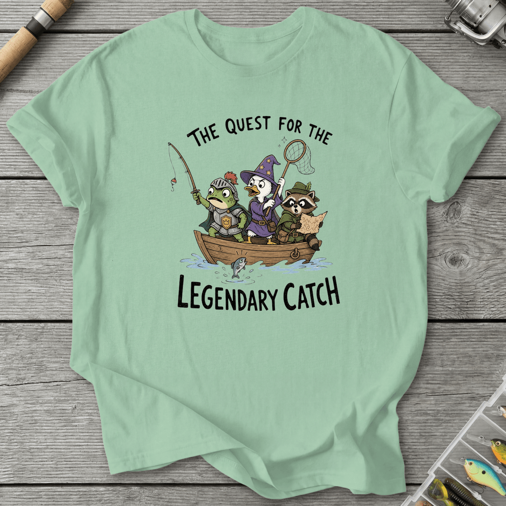 Legendary Catch Fantasy Fishing T-Shirt in Mint Green | River Giants Club