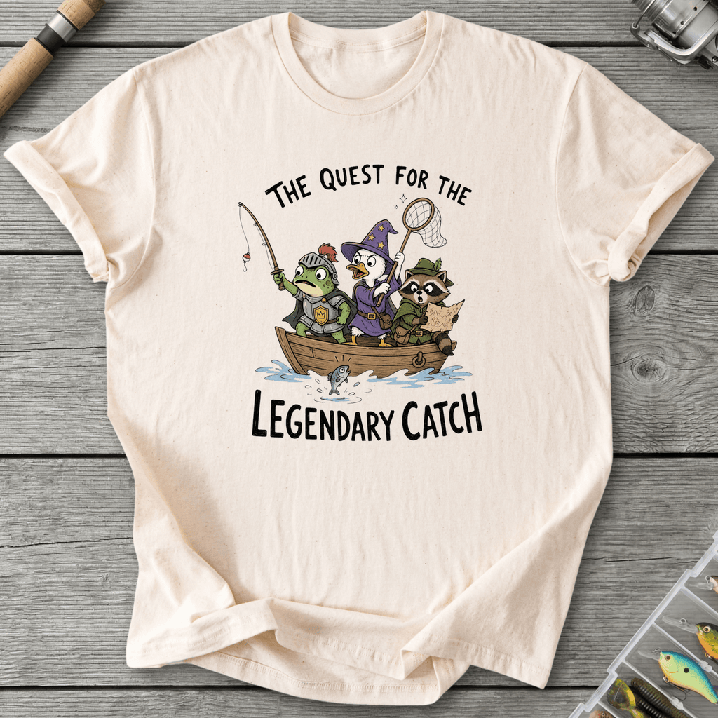 Legendary Catch Fantasy Fishing T-Shirt in Natural | River Giants Club