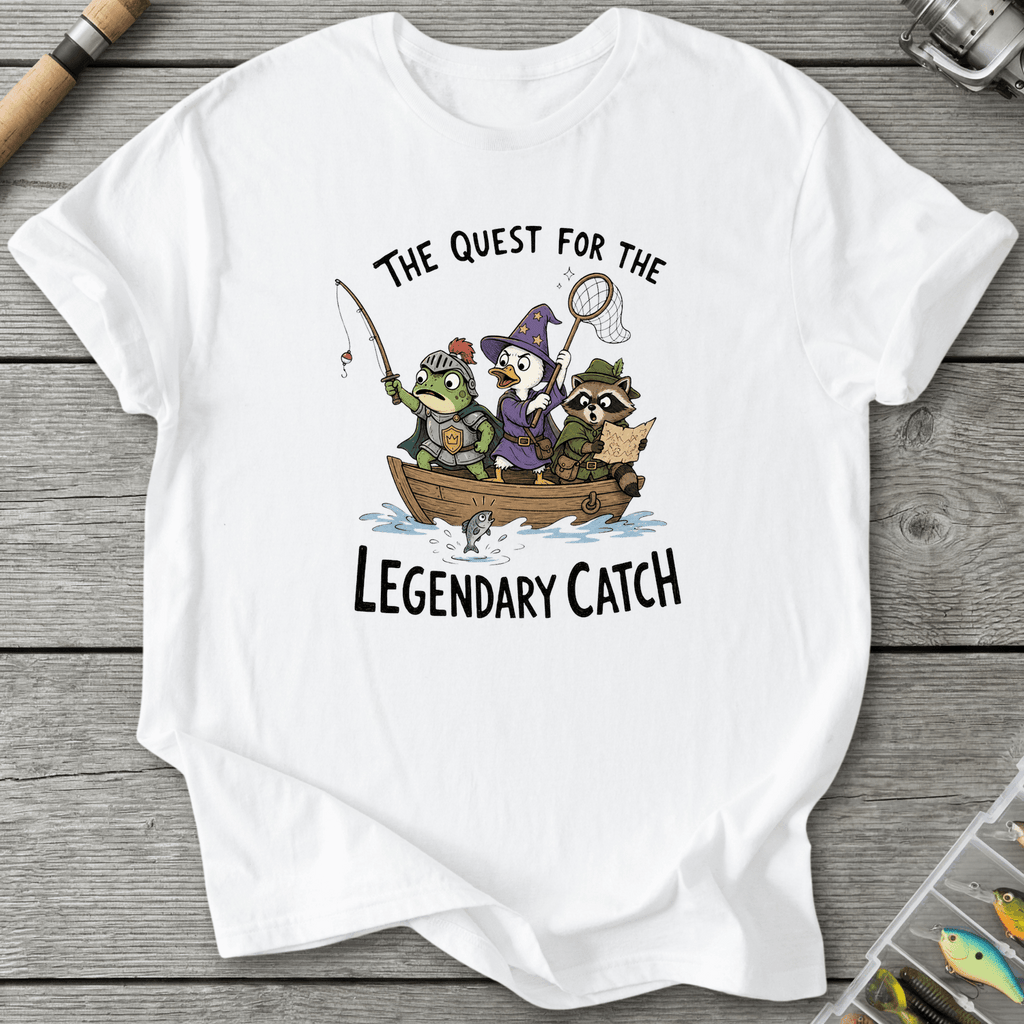 Legendary Catch Fantasy Fishing T-Shirt in White | River Giants Club