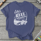 Life's a Reel Adventure T-Shirt in Metro Blue | River Giants Club