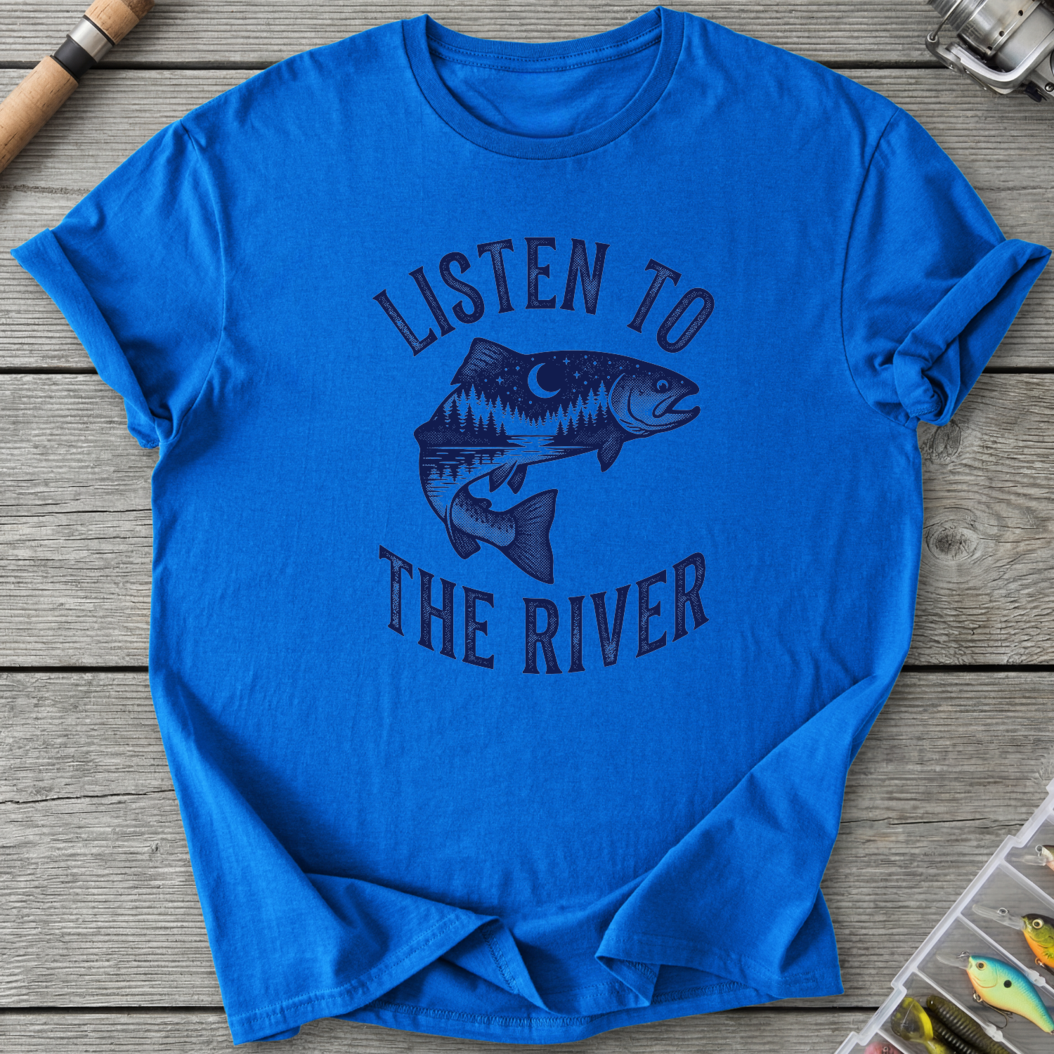 Listen to the River T-Shirt in Royal | River Giants Club