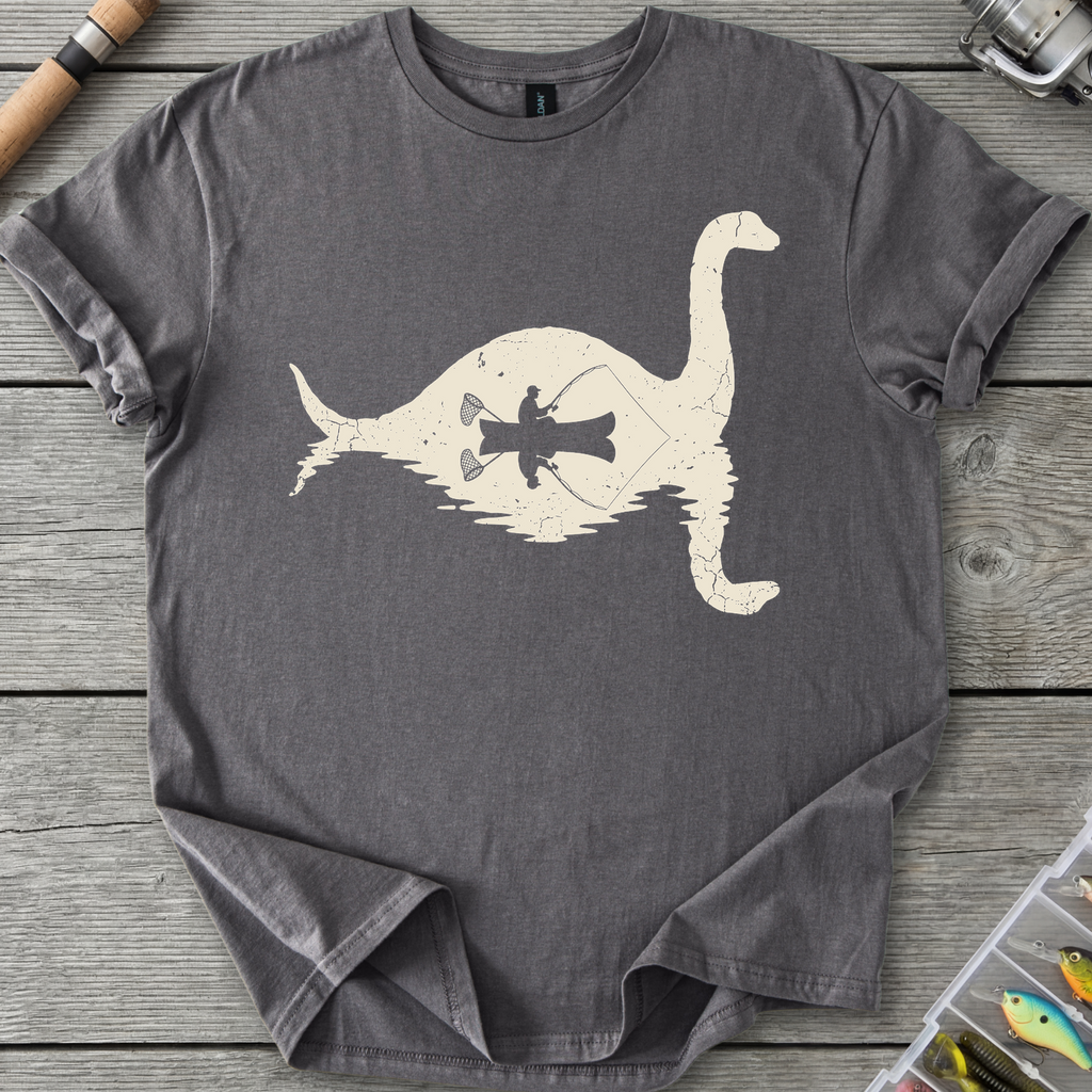 Loch Ness Fishing T-Shirt in Charcoal | River Giants Club