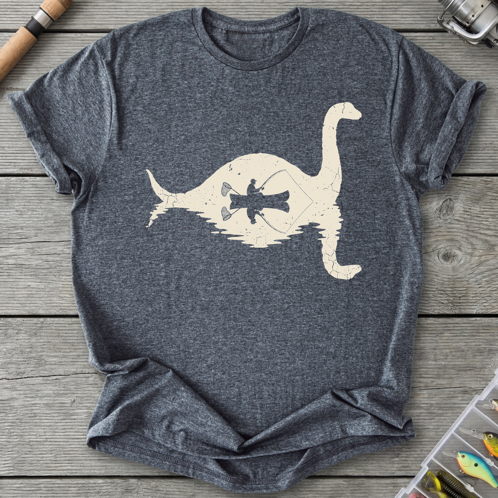 Loch Ness Fishing T-Shirt in Dark Heather | River Giants Club