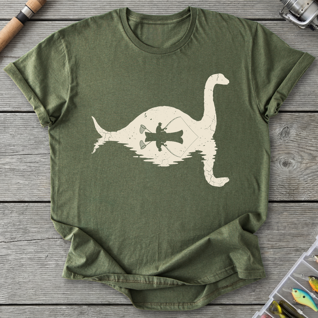 Loch Ness Fishing T-Shirt in Military Green | River Giants Club