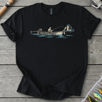 Longtail Boat Fishing T-Shirt in Black | River Giants Club