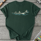 Longtail Boat Fishing T-Shirt in Forest Green | River Giants Club