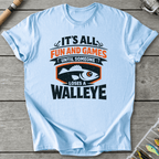 Loses A Walleye Fishing Pun T-Shirt in Light Blue | River Giants Club