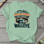 Loses A Walleye Fishing Pun T-Shirt in Mint Green | River Giants Club