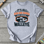 Loses A Walleye Fishing Pun T-Shirt in Sport Grey | River Giants Club