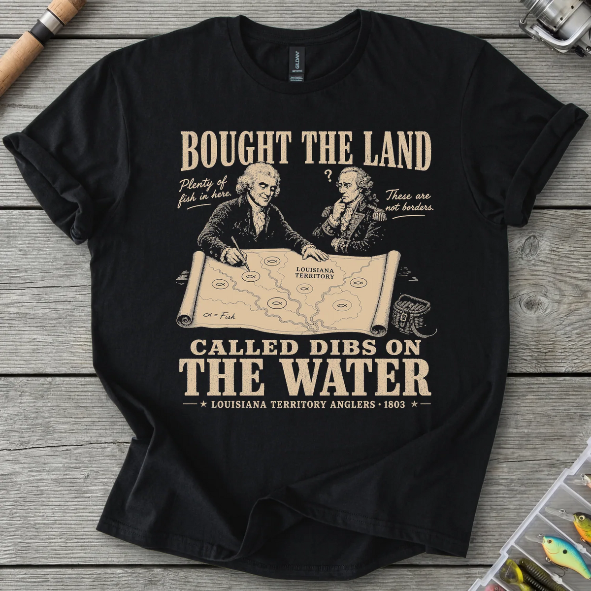 Louisiana Territory Anglers T-Shirt in Black | River Giants Club