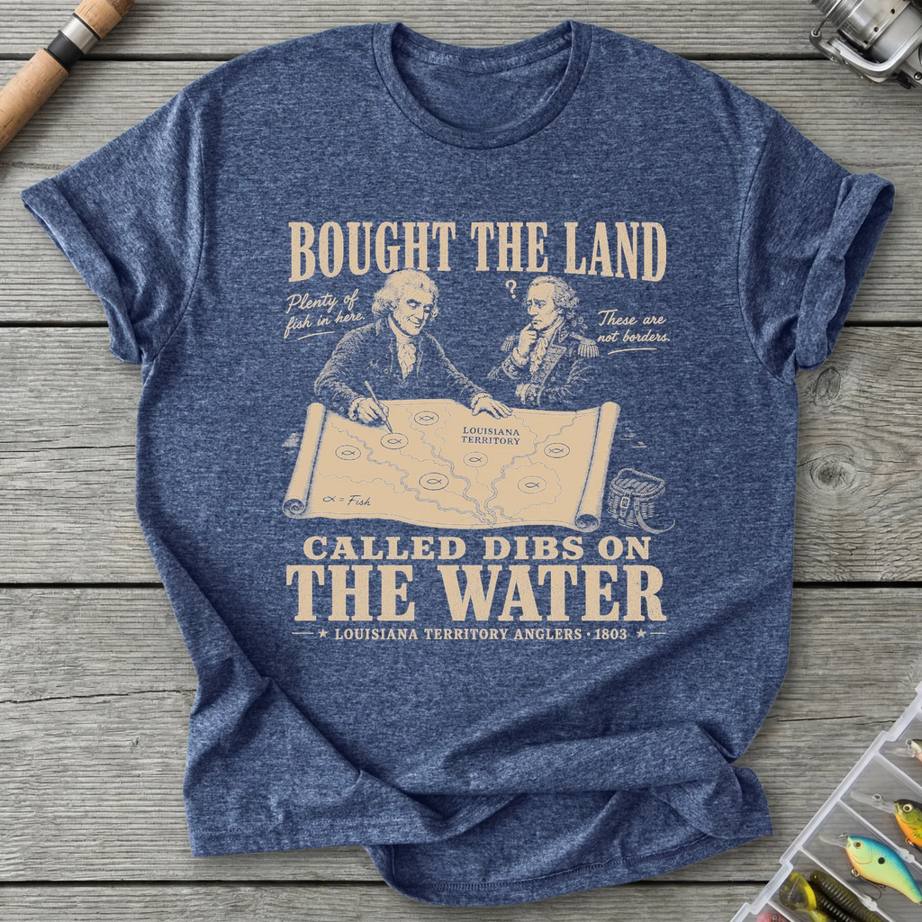 Louisiana Territory Anglers T-Shirt in Heather Navy | River Giants Club