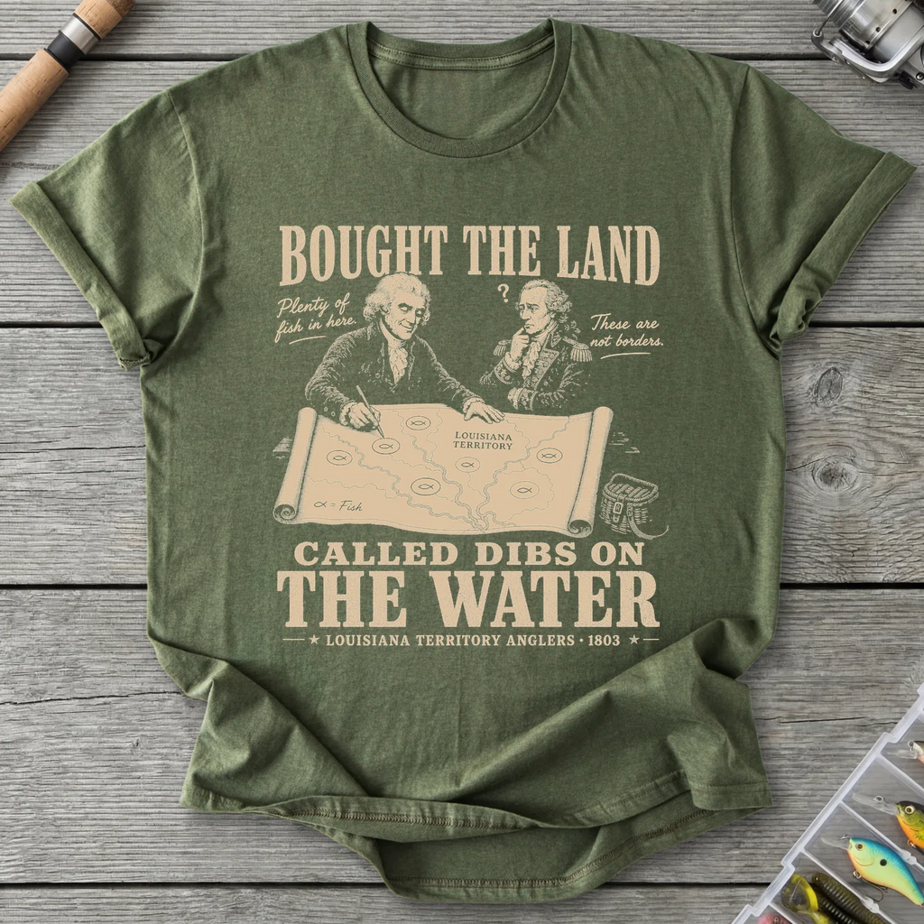 Louisiana Territory Anglers T-Shirt in Military Green | River Giants Club