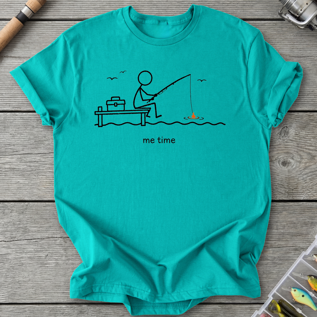 Me Time Fishing T-Shirt in Jade Dome | River Giants Club