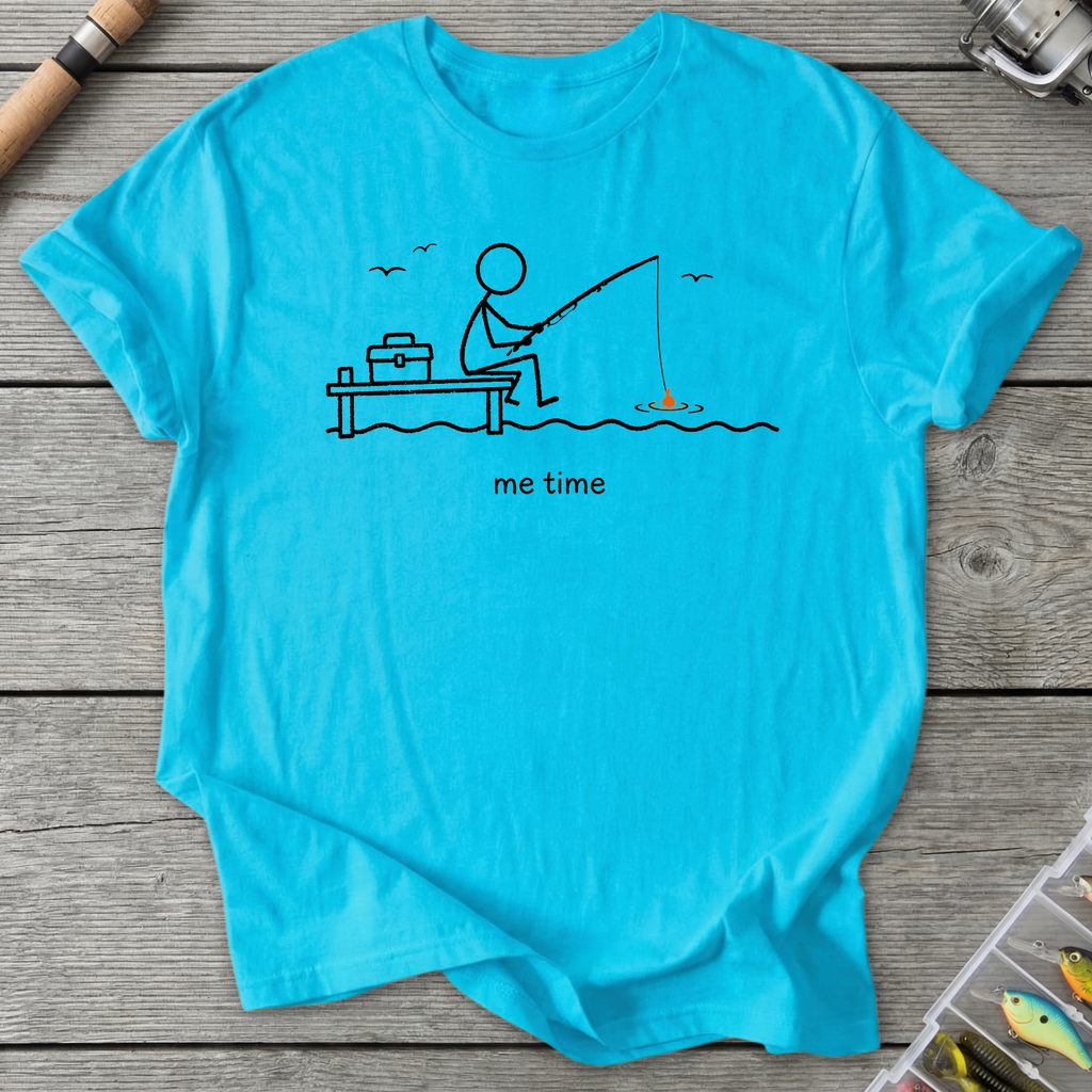 Me Time Fishing T-Shirt in Sky | River Giants Club