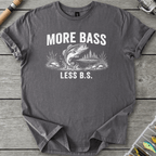 More Bass Less BS T-Shirt in Charcoal | River Giants Club
