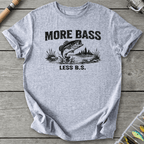 More Bass Less BS T-Shirt in Sport Grey | River Giants Club