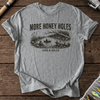 More Honey Holes T-Shirt in Graphite Heather | River Giants Club