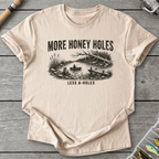 More Honey Holes T-Shirt in Sand | River Giants Club