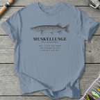 MUSKELLUNGE Definition T-Shirt in Stone Blue | River Giants Club