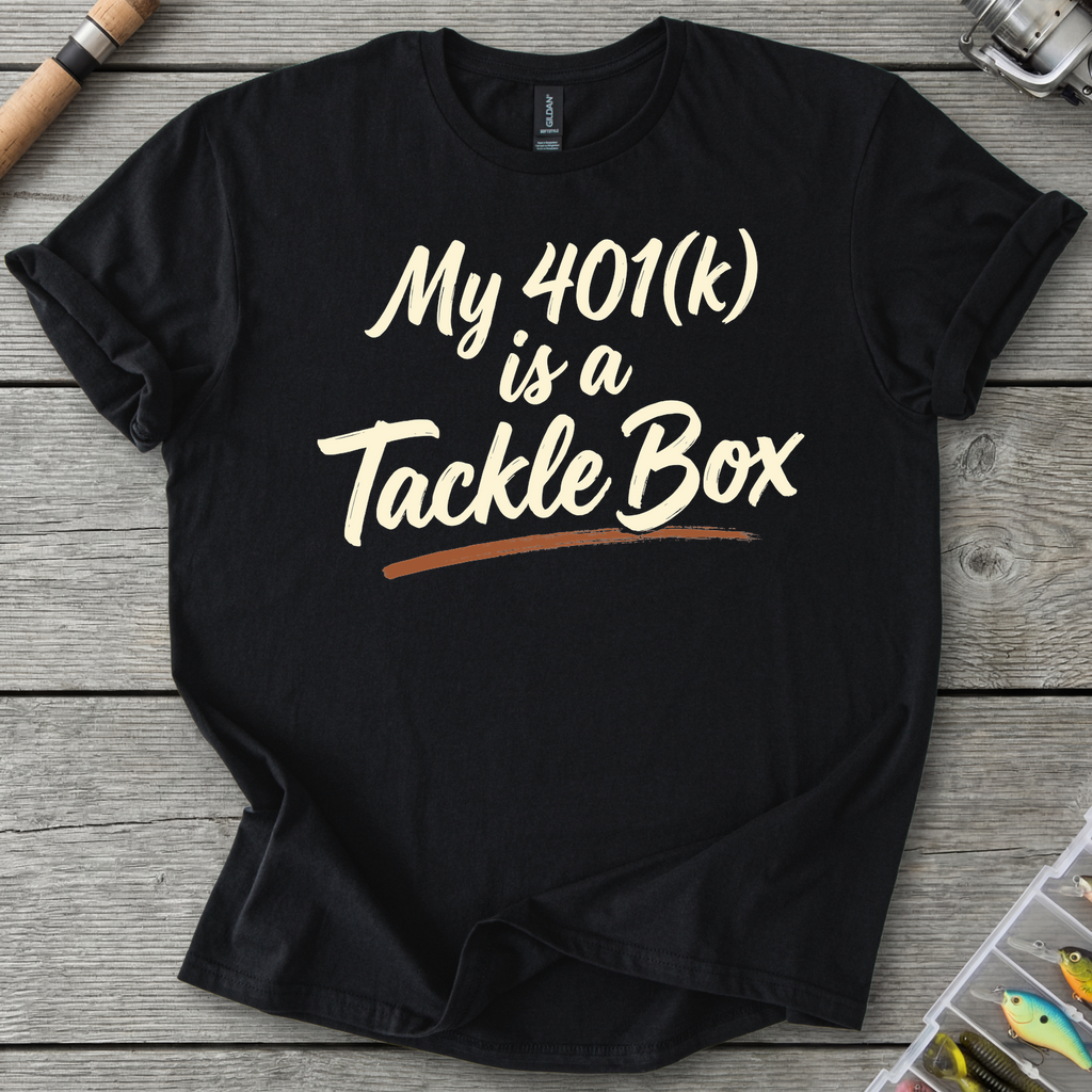 My 401k Fishing T-Shirt in Black | River Giants Club