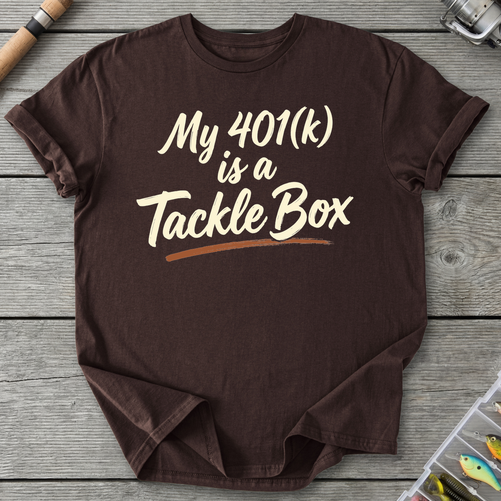 My 401k Fishing T-Shirt in Dark Chocolate | River Giants Club