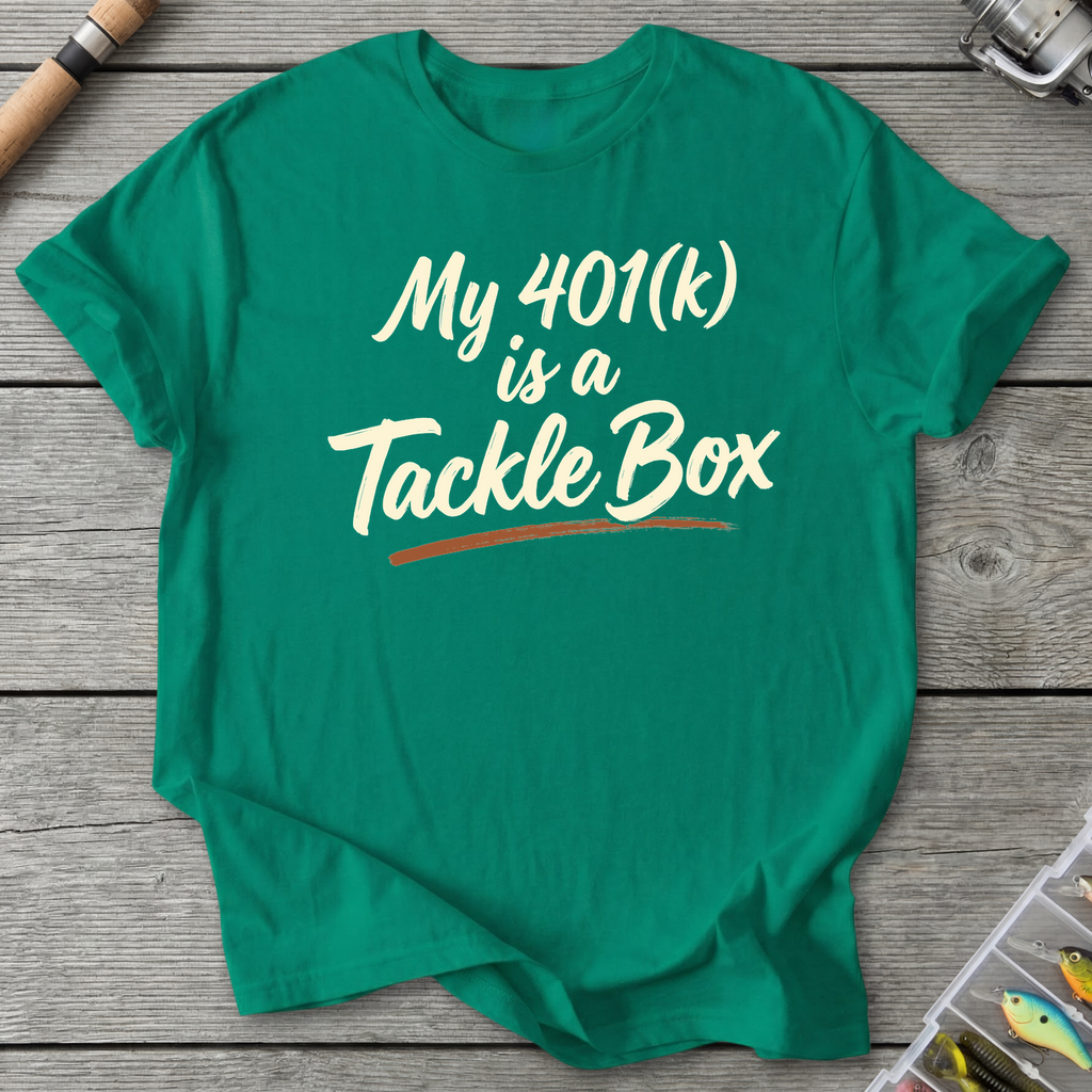 My 401k Fishing T-Shirt in Kelly Green | River Giants Club