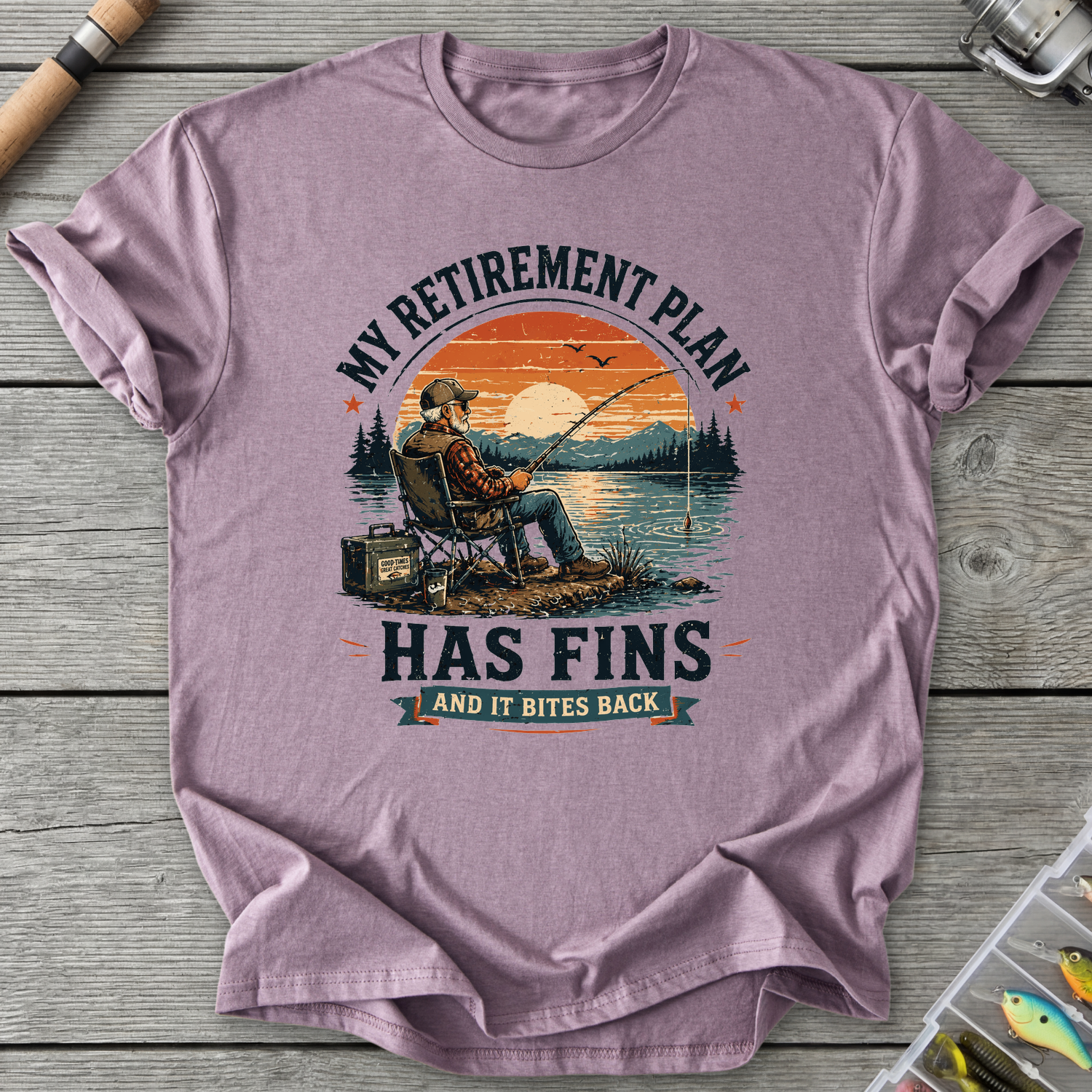 My Retirement Plan Has Fins T-Shirt in Paragon | River Giants Club