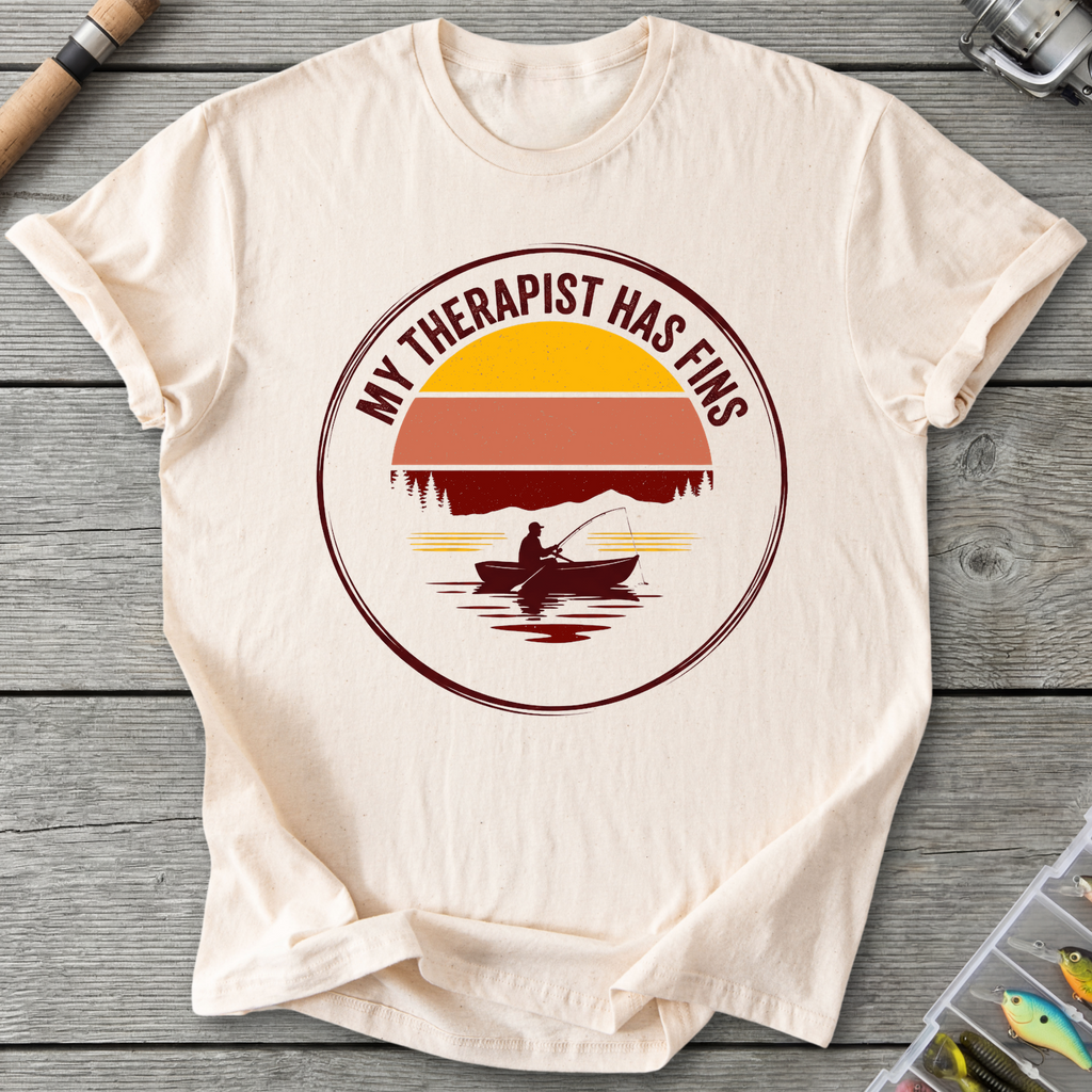 My Therapist Has Fins T-Shirt in Natural | River Giants Club