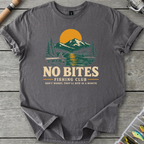 NO BITES Fishing Club T-Shirt in Charcoal | River Giants Club
