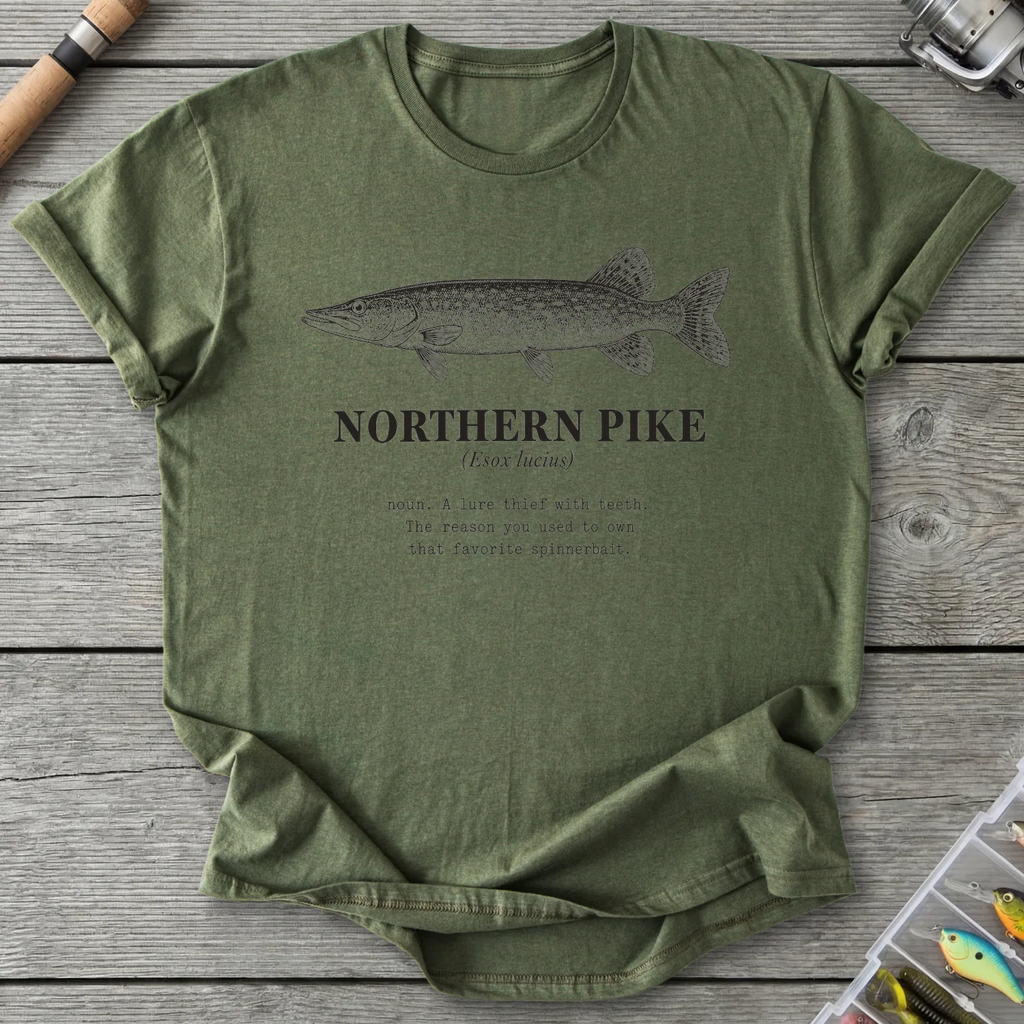 NORTHERN PIKE Definition T-Shirt in Military Green | River Giants Club