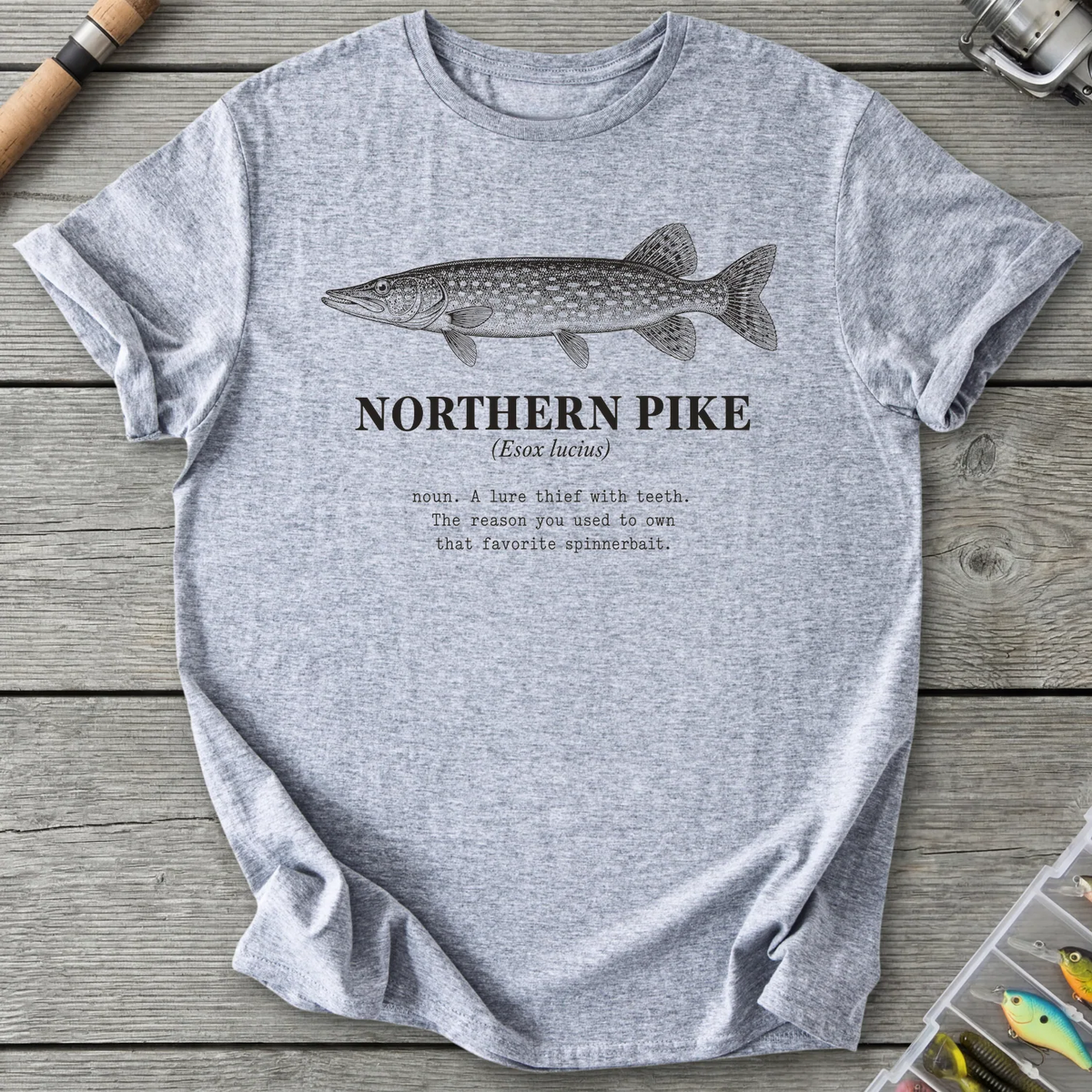 NORTHERN PIKE Definition T-Shirt in Sport Grey | River Giants Club