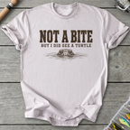 Not A Bite But I Did See A Turtle T-Shirt in Ice Grey | River Giants Club