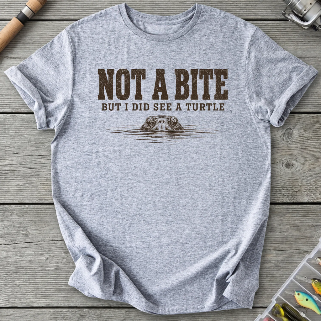 Not A Bite But I Did See A Turtle T-Shirt in Sport Grey | River Giants Club