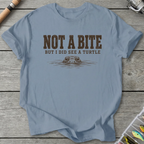 Not A Bite But I Did See A Turtle T-Shirt in Stone Blue | River Giants Club