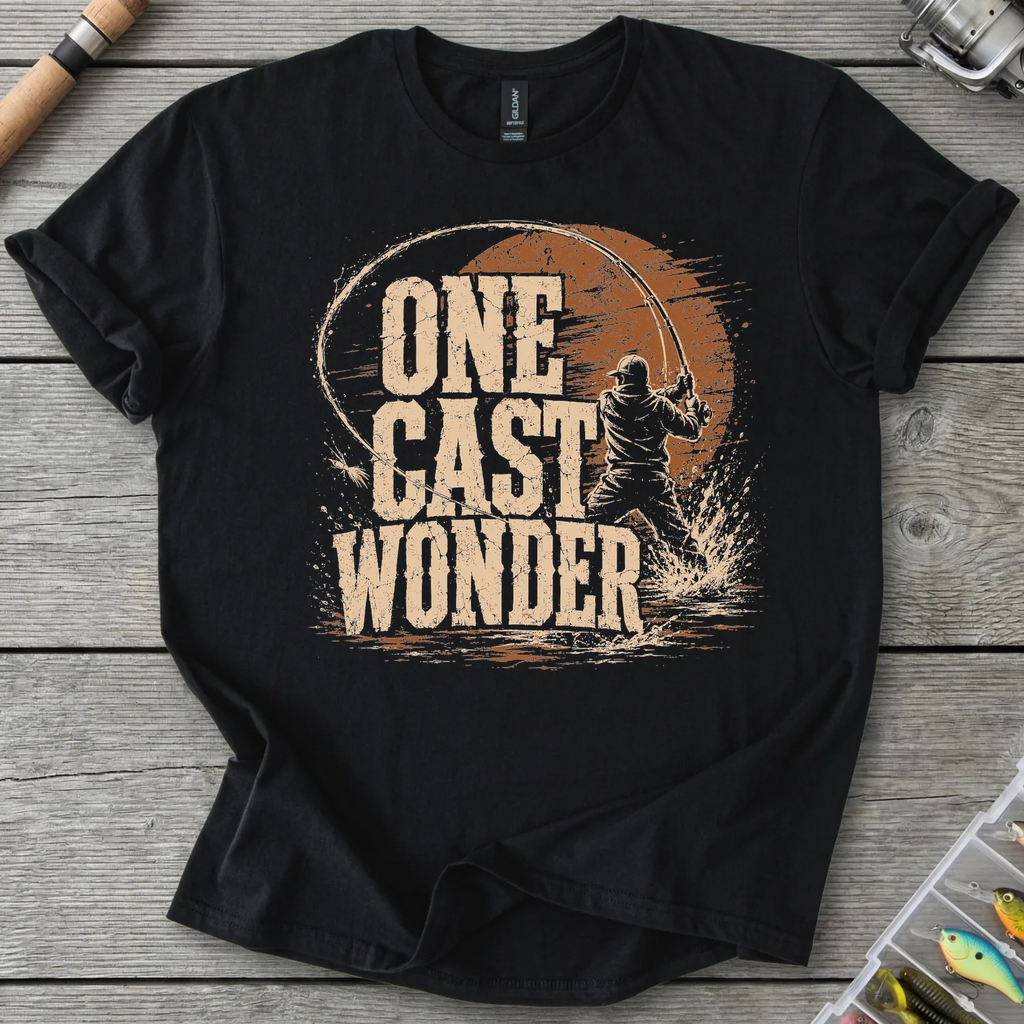 One Cast Wonder T-Shirt in Black | River Giants Club